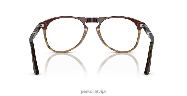 lv Persol po9714vm brilles svītraini brūni 2JTZL672