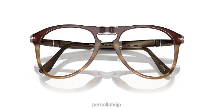 lv Persol po9714vm brilles svītraini brūni 2JTZL672