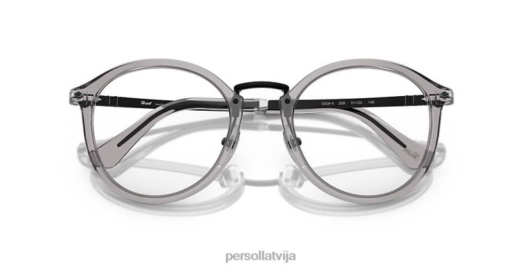 lv Persol po3309v-vico brilles caurspīdīgs pelēks 2JTZL534
