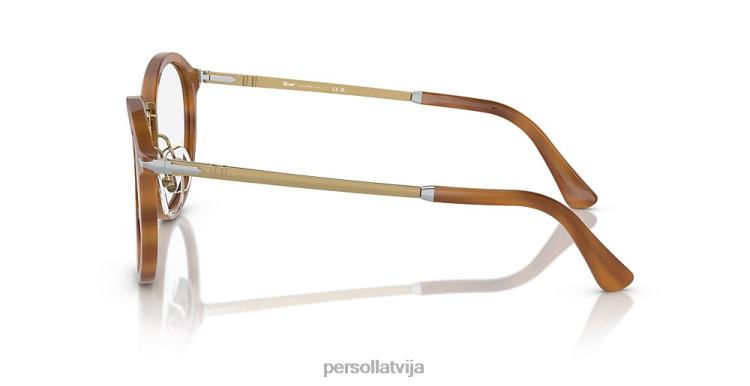 lv Persol po3309v-vico brilles svītraini brūni 2JTZL538