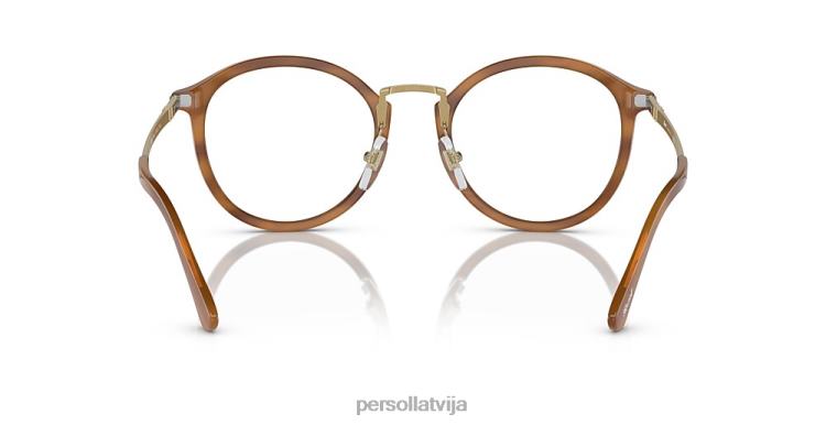 lv Persol po3309v-vico brilles svītraini brūni 2JTZL538