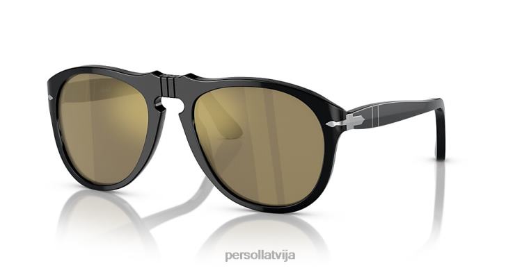lv Persol 649 - ekskluzīvs saulesbrilles melns 2JTZL207