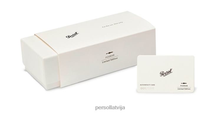 lv Persol 649 - ekskluzīvs saulesbrilles melns 2JTZL207