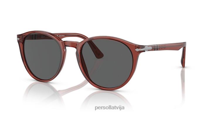 lv Persol po3152s-ekskluzīvs saulesbrilles sarkans sadedzināts caurspīdīgs 2JTZL345