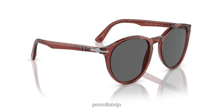 lv Persol po3152s-ekskluzīvs saulesbrilles sarkans sadedzināts caurspīdīgs 2JTZL345
