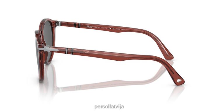 lv Persol po3152s-ekskluzīvs saulesbrilles sarkans sadedzināts caurspīdīgs 2JTZL345