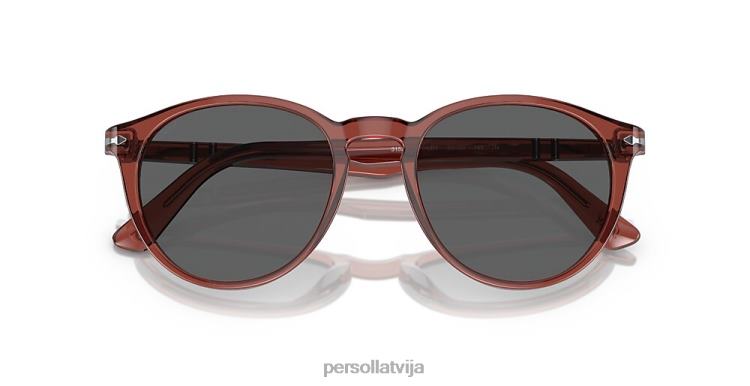 lv Persol po3152s-ekskluzīvs saulesbrilles sarkans sadedzināts caurspīdīgs 2JTZL345