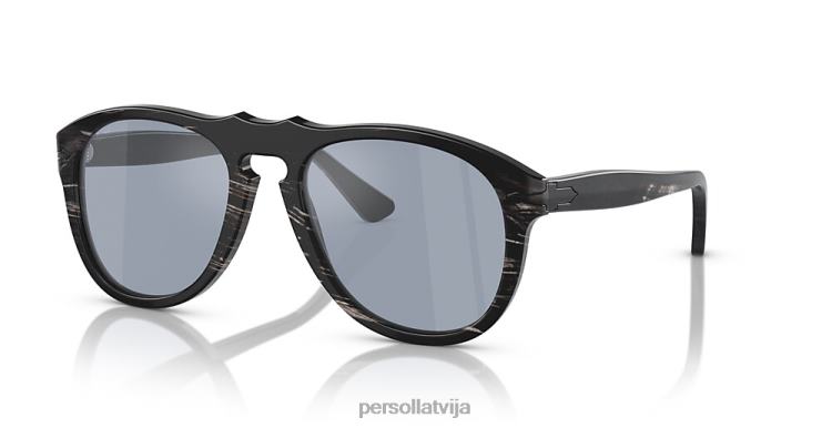lv Persol 649 sērija-tagara saulesbrilles pulēta melna 2JTZL377