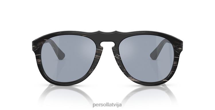 lv Persol 649 sērija-tagara saulesbrilles pulēta melna 2JTZL377