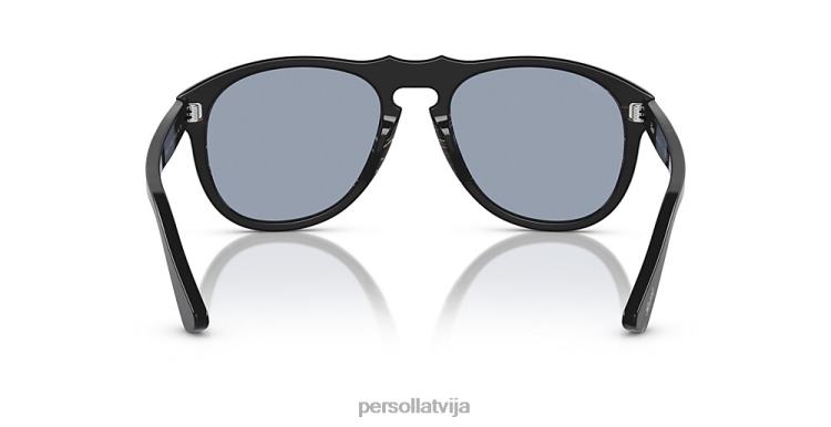 lv Persol 649 sērija-tagara saulesbrilles pulēta melna 2JTZL377
