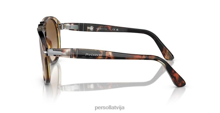 lv Persol jw Andersons saulesbrilles brūni plankumaini pārstrādāti 2JTZL451