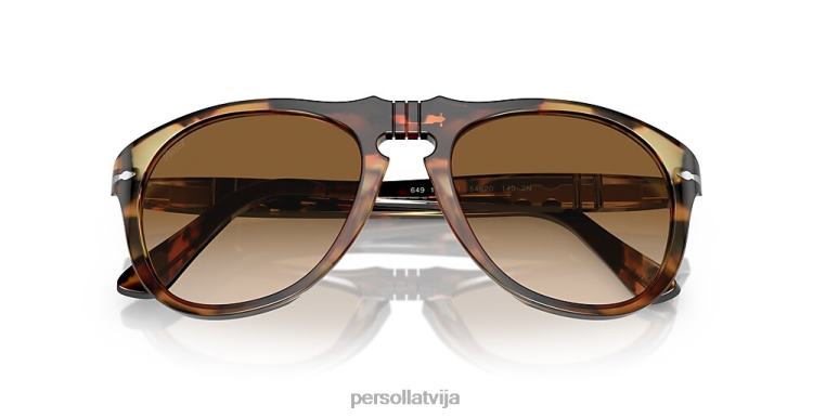 lv Persol jw Andersons saulesbrilles brūni plankumaini pārstrādāti 2JTZL451