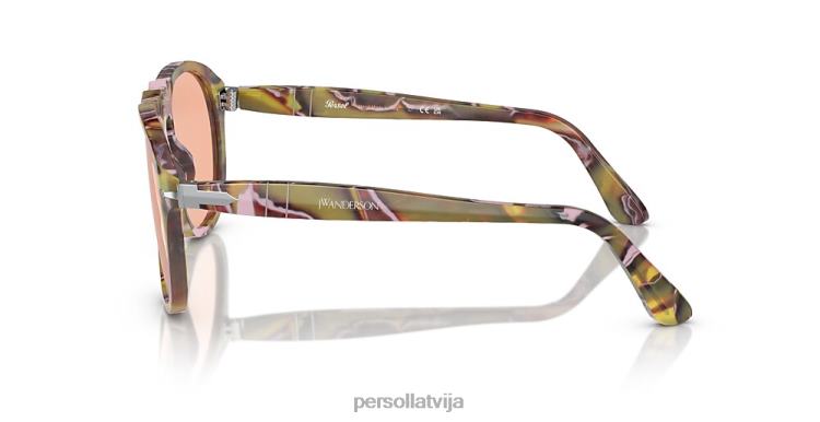 lv Persol jw Andersons saulesbrilles tumši rozā plankumainais pārstrādāts 2JTZL450
