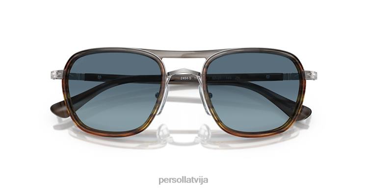 lv Persol po2484s saulesbrilles svītrains pelēks 2JTZL411