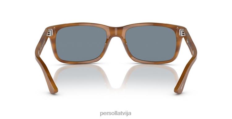 lv Persol po3048s saulesbrilles svītraini brūni 2JTZL126