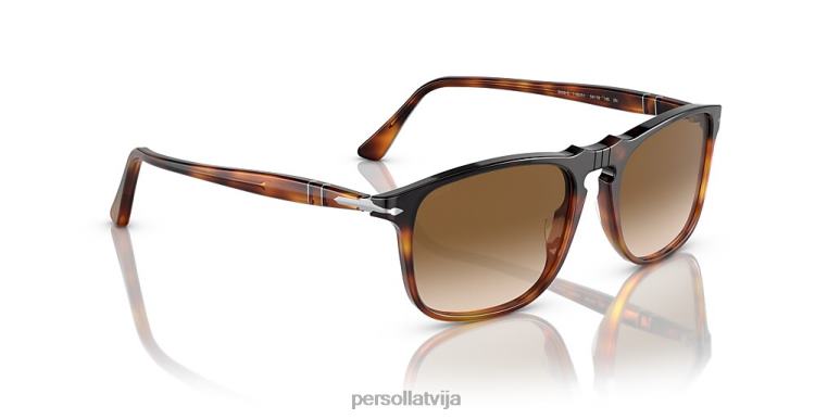 lv Persol po3059s saulesbrilles bruņurupucis tumši/gaiši brūns 2JTZL146