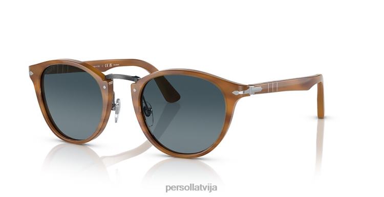 lv Persol po3108s saulesbrilles svītraini brūni 2JTZL32