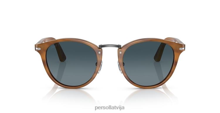 lv Persol po3108s saulesbrilles svītraini brūni 2JTZL32
