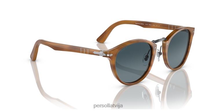 lv Persol po3108s saulesbrilles svītraini brūni 2JTZL32