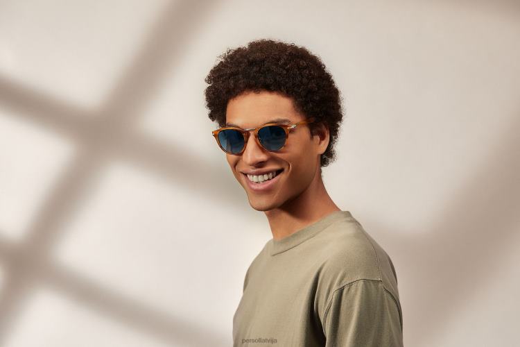 lv Persol po3108s saulesbrilles svītraini brūni 2JTZL32