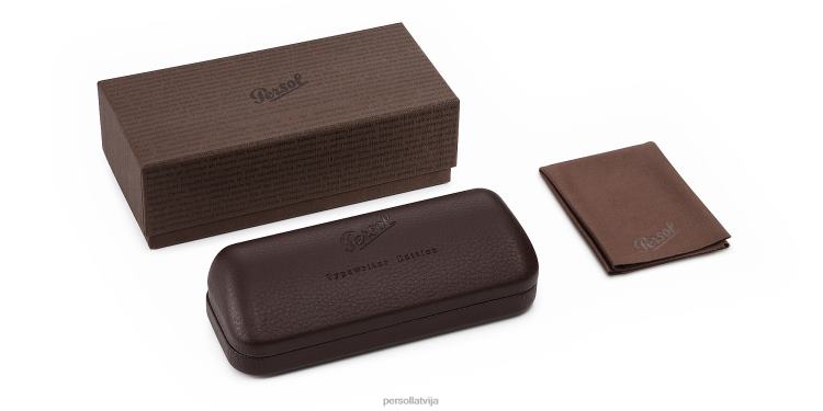 lv Persol po3108s saulesbrilles svītraini brūni 2JTZL32