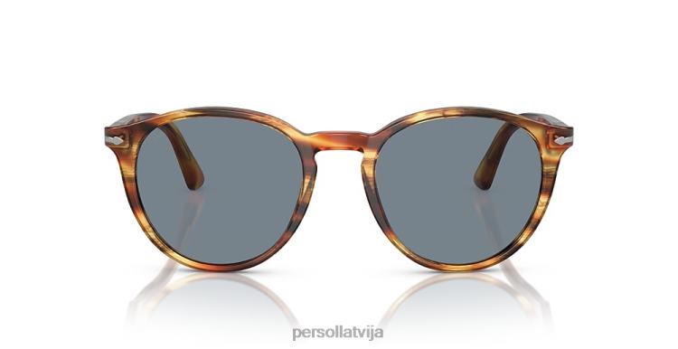 lv Persol po3152s saulesbrilles brūns svītrains dzeltens 2JTZL205