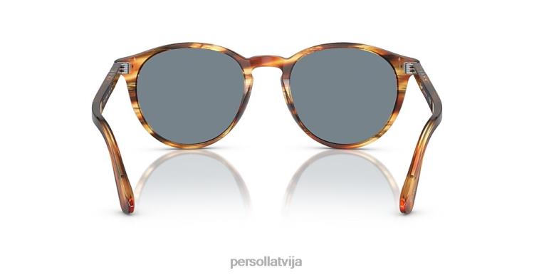 lv Persol po3152s saulesbrilles brūns svītrains dzeltens 2JTZL205