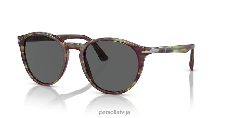 lv Persol po3152s saulesbrilles svītrains zaļš 2JTZL203