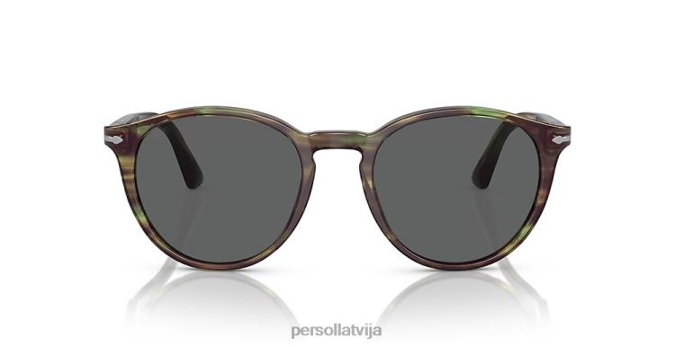 lv Persol po3152s saulesbrilles svītrains zaļš 2JTZL203