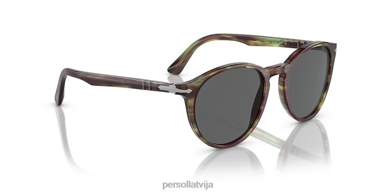 lv Persol po3152s saulesbrilles svītrains zaļš 2JTZL203