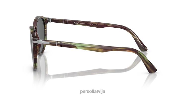 lv Persol po3152s saulesbrilles svītrains zaļš 2JTZL203