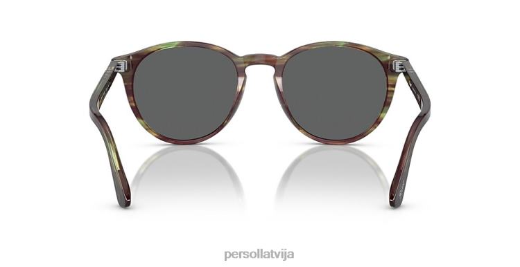 lv Persol po3152s saulesbrilles svītrains zaļš 2JTZL203