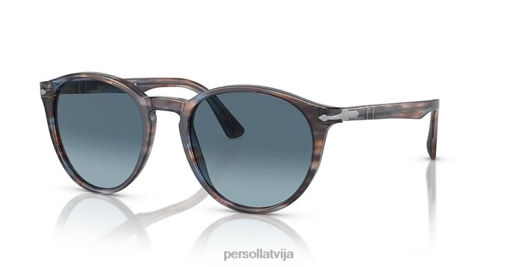 lv Persol po3152s saulesbrilles svītrains zils 2JTZL204
