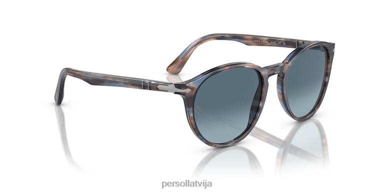 lv Persol po3152s saulesbrilles svītrains zils 2JTZL204