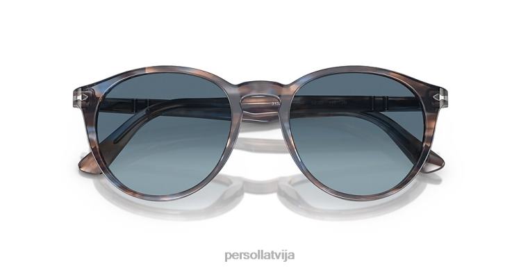 lv Persol po3152s saulesbrilles svītrains zils 2JTZL204