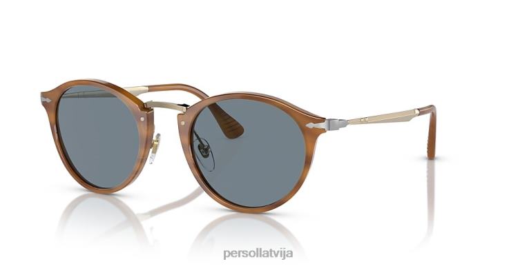 lv Persol po3166s saulesbrilles svītraini brūni 2JTZL187