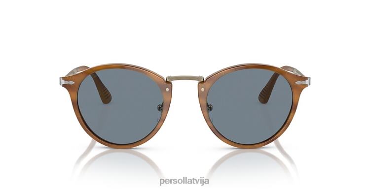 lv Persol po3166s saulesbrilles svītraini brūni 2JTZL187