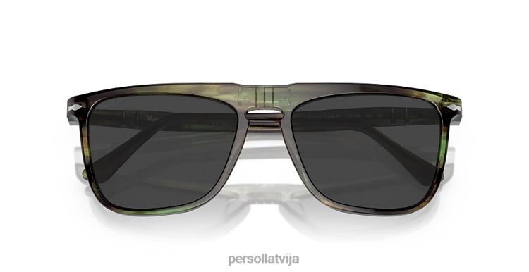 lv Persol po3225s saulesbrilles svītrains zaļš 2JTZL197