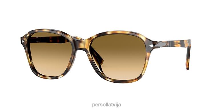 lv Persol po3244s saulesbrilles brūns svītrains dzeltens 2JTZL260