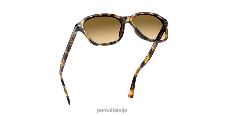 lv Persol po3244s saulesbrilles brūns svītrains dzeltens 2JTZL260