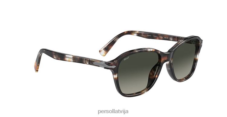 lv Persol po3244s saulesbrilles svītraini brūni 2JTZL261