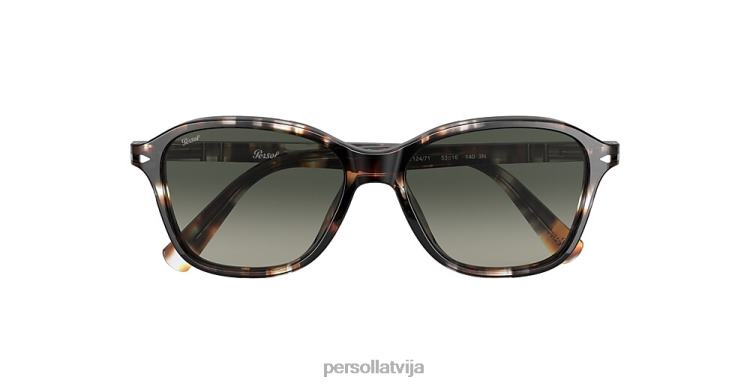 lv Persol po3244s saulesbrilles svītraini brūni 2JTZL261