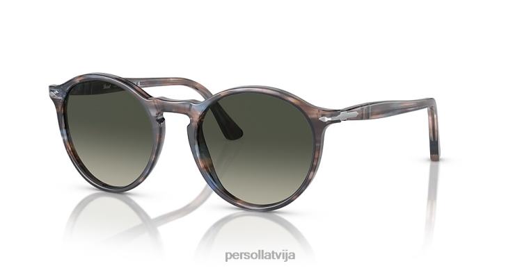 lv Persol po3285s saulesbrilles svītrains zils 2JTZL186