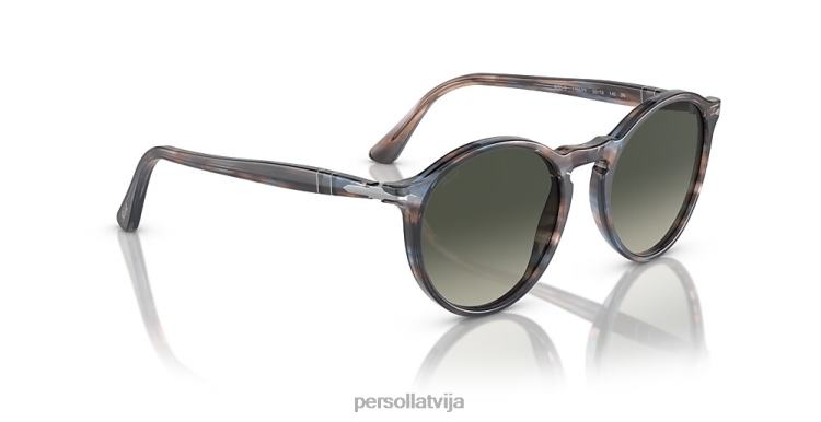 lv Persol po3285s saulesbrilles svītrains zils 2JTZL186