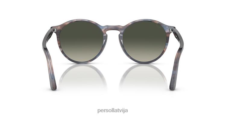 lv Persol po3285s saulesbrilles svītrains zils 2JTZL186