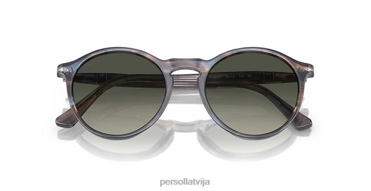 lv Persol po3285s saulesbrilles svītrains zils 2JTZL186