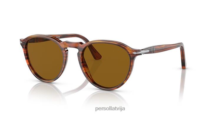 lv Persol po3286s saulesbrilles svītrains sarkans 2JTZL30