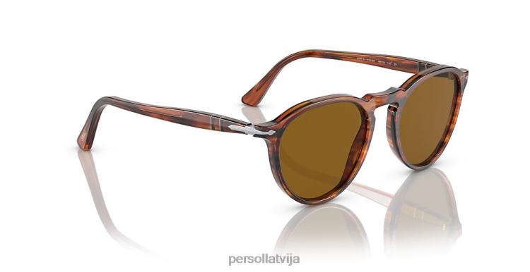 lv Persol po3286s saulesbrilles svītrains sarkans 2JTZL30