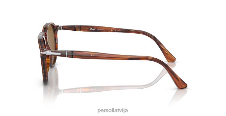 lv Persol po3286s saulesbrilles svītrains sarkans 2JTZL30