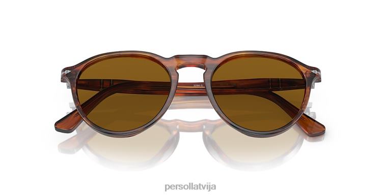 lv Persol po3286s saulesbrilles svītrains sarkans 2JTZL30